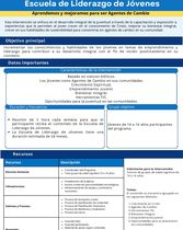 Resumen de la intervención: ELIJO (Escuela de Liderazgo para Jóvenes)