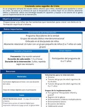 Resumen e Indicadores de la intervención: Plan de Estudios de Discipulado del Club Awana