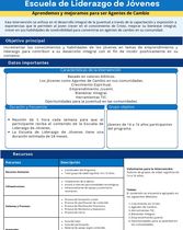 Resumen e Indicadores de la intervención: ELIJO (Escuela de Liderazgo para Jóvenes)